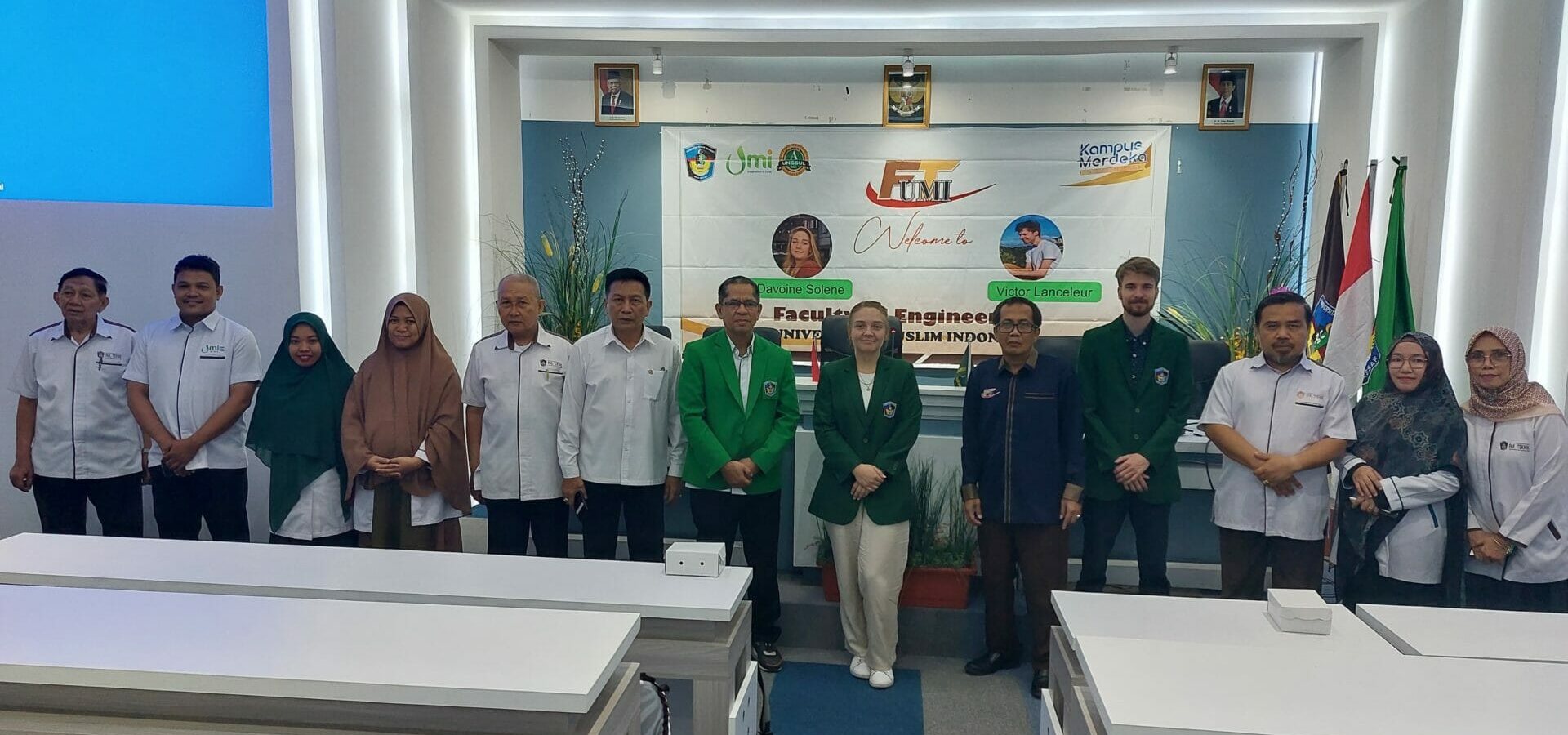 Mempererat Cooperation International: Penyambutan Students Pertukaran Pelajar Asal Prancis di Faculty of Engineering University Muslim Indonesia