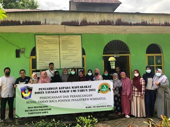 Pengabdian kepada Masyarakat: Perencanaan dan Perancangan Desain Taman Baca Pondok Pesantren Wihdatul Ulum