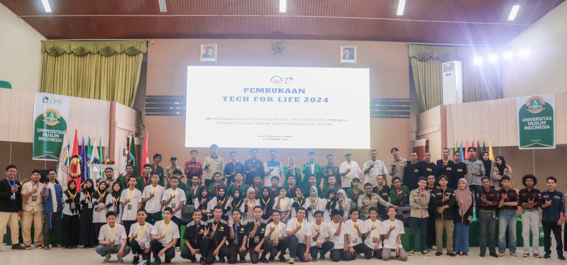 Students Electrical Engineering and Environmental Engineering UMI Successful Degree “Tech for Life 2024” di Auditorium Al Jibra