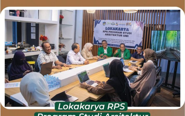 Program Studi Arsitektur Universitas Muslim Indonesia Gelar Lokakarya RPS untuk Tingkatkan Mutu Kurikulum