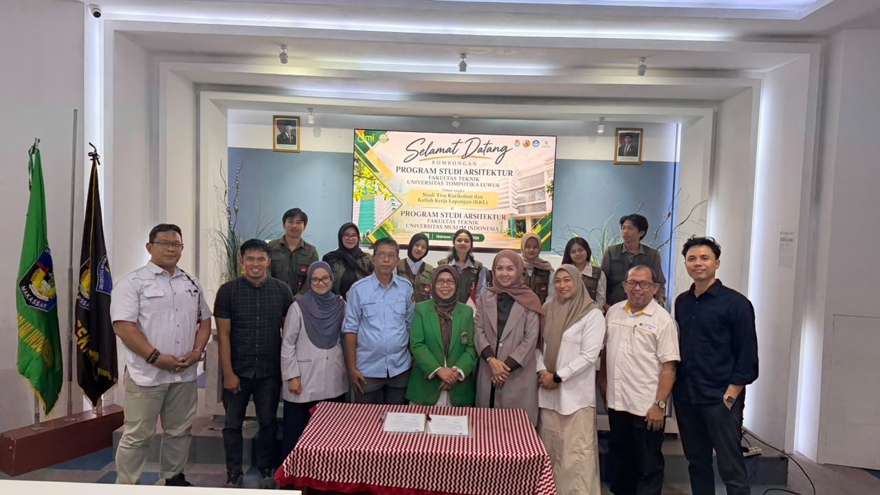 Prodi Arsitektur Fakultas Teknik UMI Terima Kunjungan Studi Tiru Kurikulum dan KKL dari Universitas Tompotika Luwuk